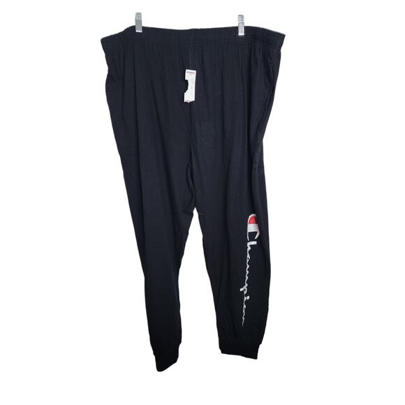 Champion Black Logo Graphic Active Pants, NWT, 3XL - Picture 1 of 6